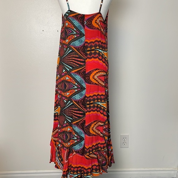 Tangerine & Multi Coloured Maxi Dress - Picture 6 of 12